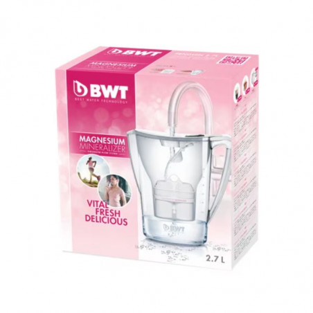 Κανάτα νερού Nitec BWT PENGUIN B702, 2.7 l, φίλτρο μαγνησίου, Eazy Fulling, Easy Control, ροζ