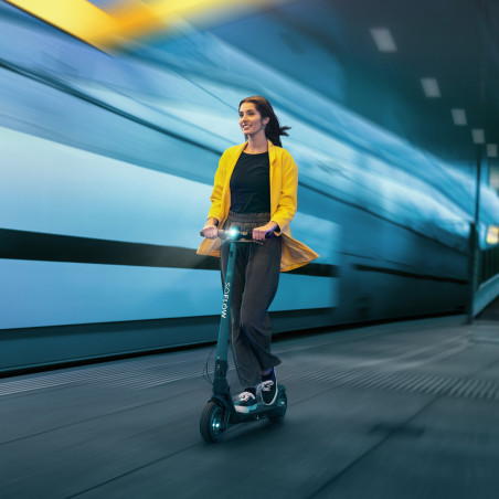 Ηλεκτρικό πατίνι SOFLOW SO2 AIR MAX, Πτυσσόμενο, 10 ίντσες, 36V / 17.4Ah, 500W, 20 km/h, Μέγιστο βάρος 120 kg, Τυρκουάζ