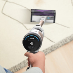 Σκούπα όρθια Shark IW3611EU, 240W, 0.4 l, 60 λεπτά αυτονομία, ανίχνευση άκρων και ρύπων, QuadClean, αντι-αλλεργιογόνα, LED, Λευκό
