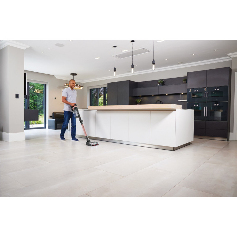 Σκούπα όρθια Shark IZ400EU, 309W, 0.7L, 60 λεπτά αυτονομία, Clean Sense IQ, LED, Powerfins, Rose Gold
