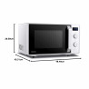 Φούρνος μικροκυμάτων Toshiba MW2-AG23PWH 23 L, 900W, Γκριλ 1000W, Ψηφιακή οθόνη, Χρονοδιακόπτης, Λευκό