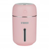 Μίνι υγραντήρας υπερήχων NOVEEN MUH242, 2W, 50ml/h, 2 λειτουργίες, USB, οπίσθιος φωτισμός LED, ροζ