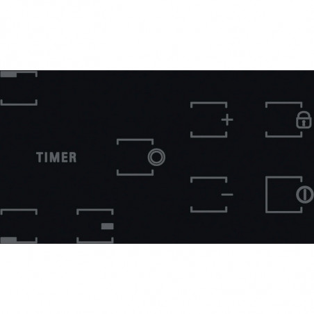 Κεραμική ενσωματωμένη εστία Hotpoint-Ariston HR 603X/1, 4500W, 4 ζώνες, 9 επίπεδα, χρονοδιακόπτης, μαύρο