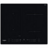 Κεραμική εντοιχισμένη εστία Whirlpool WL S7960 NE, 7200W, 4 ζώνες, 18 επίπεδα, FlexiCook, Χρονόμετρο, Επαγωγή, Μαύρο