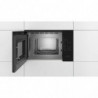 Εντοιχιζόμενος φούρνος μικροκυμάτων Bosch BFL520MB0, 20 λίτρα, 800 W, 5 επίπεδα, Βοηθός καθαρισμού, Αυτόματη απενεργοποίηση, Μαύρος