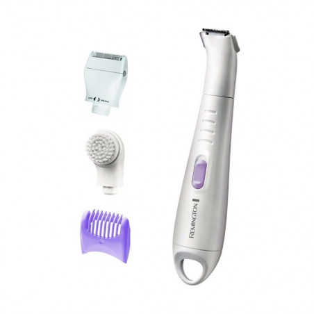 Γυναικείο τρίμερ για μπικίνι Remington Smooth and Silky WPG4035, 0,00-6 mm, 30 λεπτά λειτουργίας, 3 εξαρτήματα, Ασύρματο, Λευκό