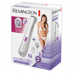 Γυναικείο τρίμερ για μπικίνι Remington Smooth and Silky WPG4035, 0,00-6 mm, 30 λεπτά λειτουργίας, 3 εξαρτήματα, Ασύρματο, Λευκό