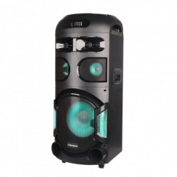 Ηχοσύστημα Crown GTB-602TW, 350W, Οθόνη LCD, Δέκτης, SD, Bluetooth, Φόρτιση τηλεφώνου, Μικρόφωνο, Κιθάρα, Μαύρο