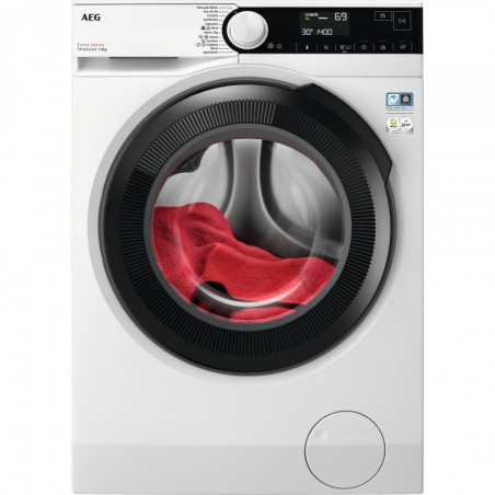 Πλυντήριο ρούχων AEG LFR73844BE, Κατηγορία Α, 8 κιλά, 1400 στροφές/λεπτό, 12 προγράμματα, οθόνη LED, χρονοδιακόπτης, λευκό