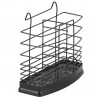 Στεγνωτήριο μαχαιροπήρουνων Rosberg R53003B, 16.6x5.8x6.5 cm, Μαύρο