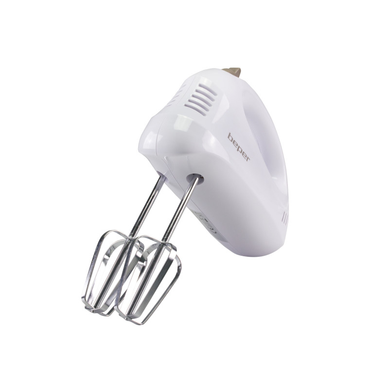 Μίξερ Beper BP.304, 150 W, 5 ταχύτητες, κουμπί απελευθέρωσης των αναδευτήρων, λευκό