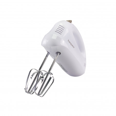 Μίξερ Beper BP.304, 150 W, 5 ταχύτητες, κουμπί απελευθέρωσης των αναδευτήρων, λευκό