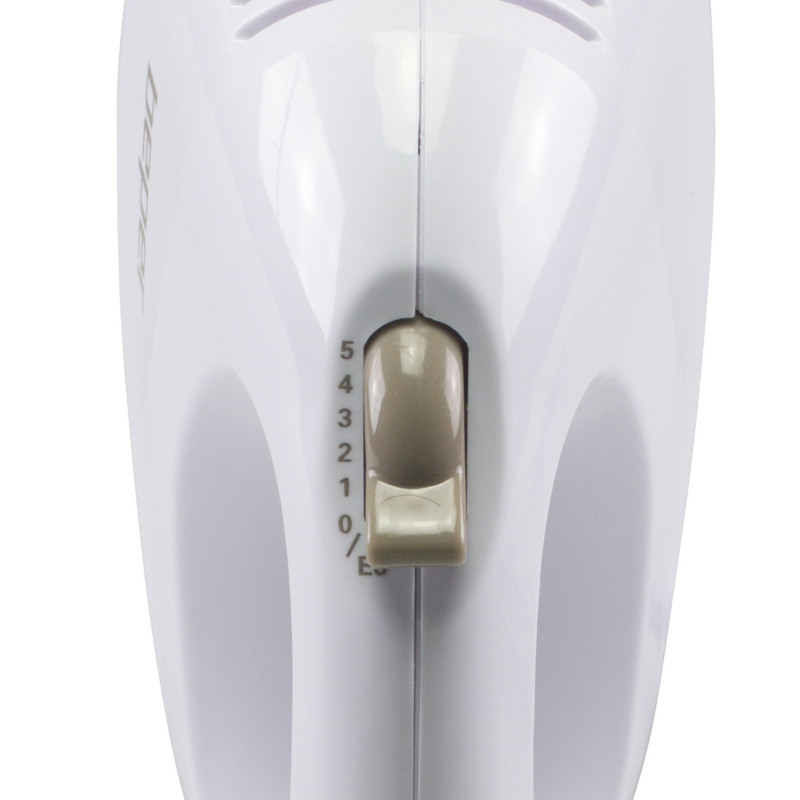 Μίξερ Beper BP.304, 150 W, 5 ταχύτητες, κουμπί απελευθέρωσης των αναδευτήρων, λευκό