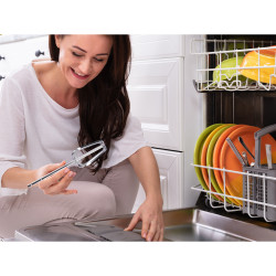 Μίξερ Beper BP.304, 150 W, 5 ταχύτητες, κουμπί απελευθέρωσης των αναδευτήρων, λευκό