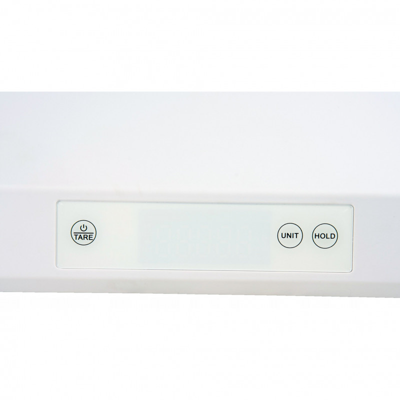 Βρεφική Ζυγαριά Momini TinyTally, Μέχρι 40 κιλά, Οθόνη LCD, Λειτουργία HOLD, Ενσωματωμένος μετρητής, Αυτόματη απενεργοποίηση, Λευκό