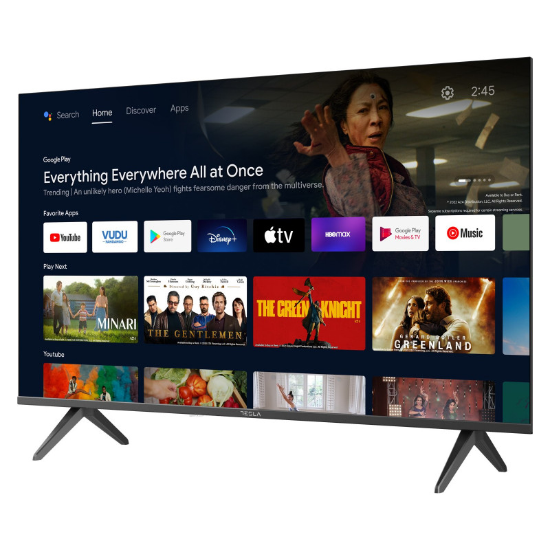 TV Tesla Series 6 40E635BFS, 40", Smart Android, Full HD 1920 x 1080, Wi-Fi, Bluetooth, Class E, Μαύρο