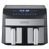 Φριτέζα ζεστού αέρα Royalty Line RL-AF5409, 2400W, 8 l, 2 καλάθια, 10 προγράμματα,