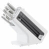 Σετ μαχαιριών κουζίνας με ακονιστήρι Ninja K62006EUWH, 6 τεμαχίων, StaySharp, Εργονομικός σχεδιασμός, Λευκό
