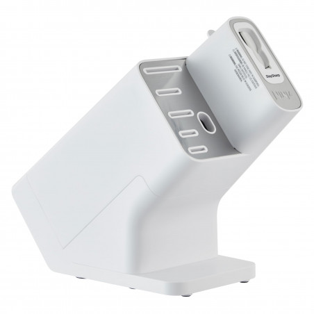 Σετ μαχαιριών κουζίνας με ακονιστήρι Ninja K62006EUWH, 6 τεμαχίων, StaySharp, Εργονομικός σχεδιασμός, Λευκό