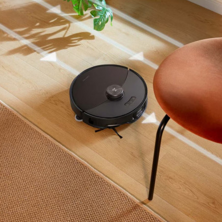 Ρομποτική ηλεκτρική σκούπα Roborock S8 MaxV Ultra S8MVU52-00, 69W, 10000 Pa, Lidar, Wi-Fi, Φωνητικές εντολές, 5200 mAh, 3D χαρτογράφηση, Αυτονομία έως 180 λεπτά, Μαύρο