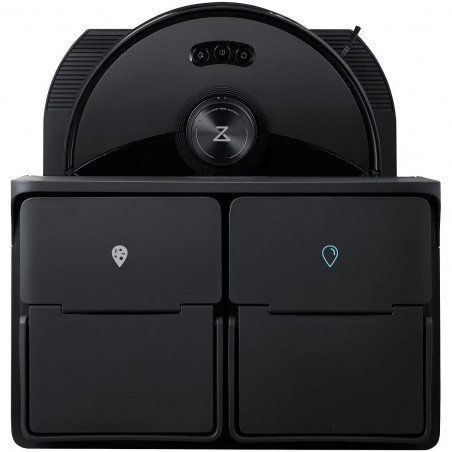Ρομποτική ηλεκτρική σκούπα Roborock S8 MaxV Ultra S8MVU52-00, 69W, 10000 Pa, Lidar, Wi-Fi, Φωνητικές εντολές, 5200 mAh, 3D χαρτογράφηση, Αυτονομία έως 180 λεπτά, Μαύρο