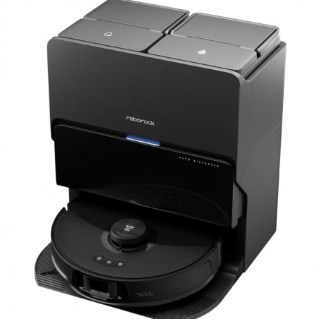 Ρομποτική ηλεκτρική σκούπα Roborock S8 MaxV Ultra S8MVU52-00, 69W, 10000 Pa, Lidar, Wi-Fi, Φωνητικές εντολές, 5200 mAh, 3D χαρτογράφηση, Αυτονομία έως 180 λεπτά, Μαύρο