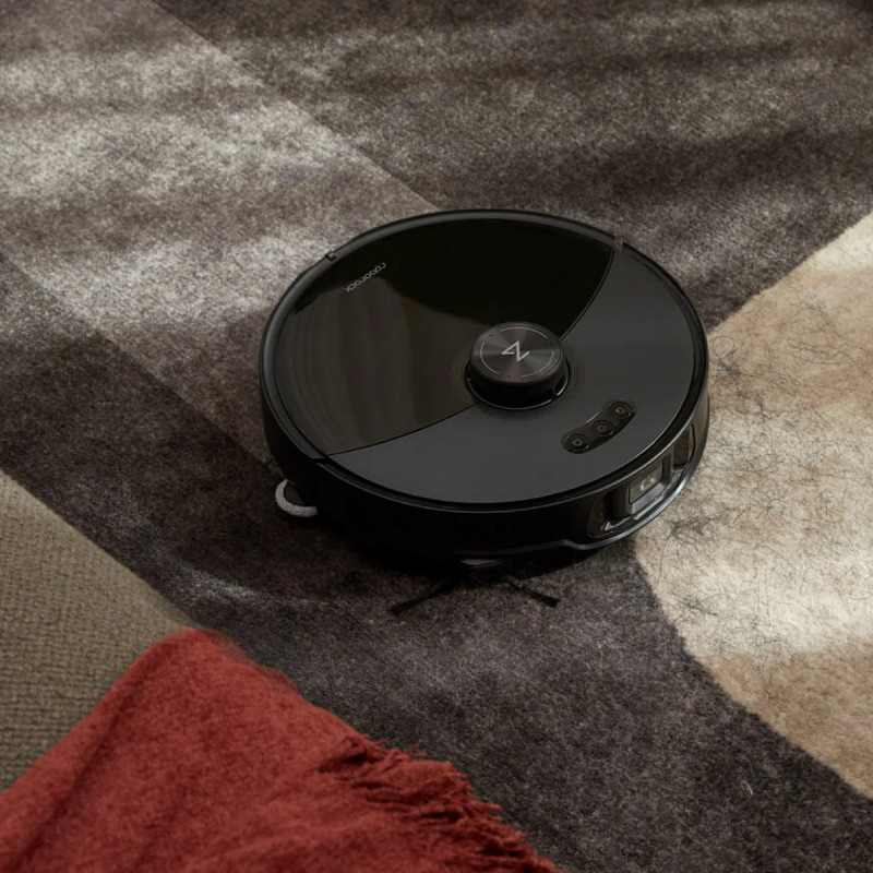 Ρομποτική ηλεκτρική σκούπα Roborock S8 MaxV Ultra S8MVU52-00, 69W, 10000 Pa, Lidar, Wi-Fi, Φωνητικές εντολές, 5200 mAh, 3D χαρτογράφηση, Αυτονομία έως 180 λεπτά, Μαύρο