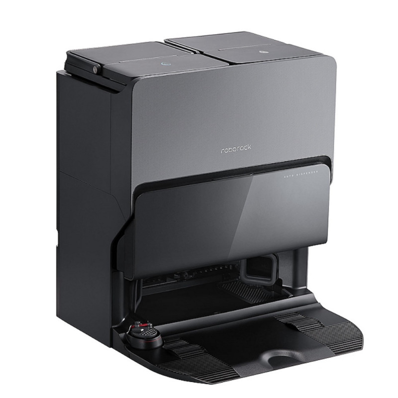 Ρομποτική ηλεκτρική σκούπα Roborock S8 MaxV Ultra S8MVU52-00, 69W, 10000 Pa, Lidar, Wi-Fi, Φωνητικές εντολές, 5200 mAh, 3D χαρτογράφηση, Αυτονομία έως 180 λεπτά, Μαύρο