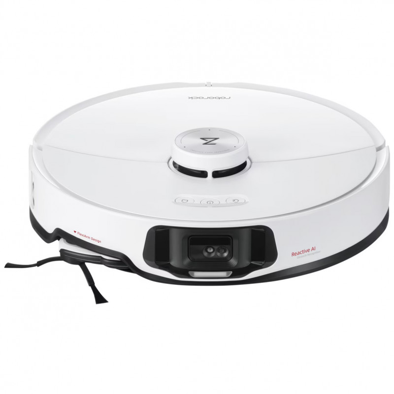 Ρομποτική ηλεκτρική σκούπα ROBOROCK S8 MaxV Ultra S8MVU02-00, 69 W, 10000 Pa, Lidar, Wi-Fi, Φωνητικές εντολές, 5200 mAh, 3D χαρτογράφηση, Αυτονομία έως 180 λεπτά, Λευκό