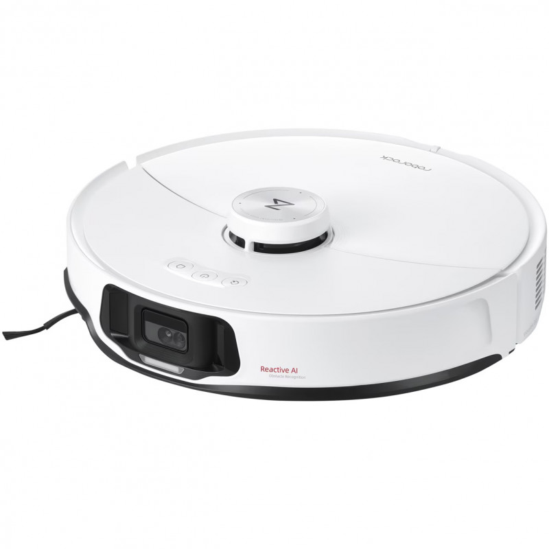 Ρομποτική ηλεκτρική σκούπα ROBOROCK S8 MaxV Ultra S8MVU02-00, 69 W, 10000 Pa, Lidar, Wi-Fi, Φωνητικές εντολές, 5200 mAh, 3D χαρτογράφηση, Αυτονομία έως 180 λεπτά, Λευκό