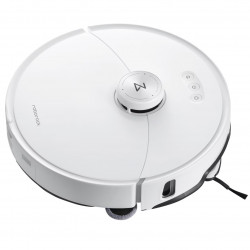 Ρομποτική ηλεκτρική σκούπα ROBOROCK S8 MaxV Ultra S8MVU02-00, 69 W, 10000 Pa, Lidar, Wi-Fi, Φωνητικές εντολές, 5200 mAh, 3D χαρτογράφηση, Αυτονομία έως 180 λεπτά, Λευκό