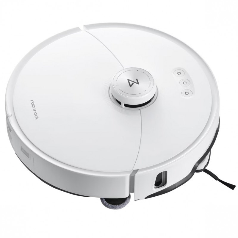 Ρομποτική ηλεκτρική σκούπα ROBOROCK S8 MaxV Ultra S8MVU02-00, 69 W, 10000 Pa, Lidar, Wi-Fi, Φωνητικές εντολές, 5200 mAh, 3D χαρτογράφηση, Αυτονομία έως 180 λεπτά, Λευκό