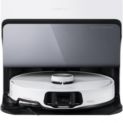 Ρομποτική ηλεκτρική σκούπα ROBOROCK S8 MaxV Ultra S8MVU02-00, 69 W, 10000 Pa, Lidar, Wi-Fi, Φωνητικές εντολές, 5200 mAh, 3D χαρτογράφηση, Αυτονομία έως 180 λεπτά, Λευκό