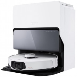 Ρομποτική ηλεκτρική σκούπα ROBOROCK S8 MaxV Ultra S8MVU02-00, 69 W, 10000 Pa, Lidar, Wi-Fi, Φωνητικές εντολές, 5200 mAh, 3D χαρτογράφηση, Αυτονομία έως 180 λεπτά, Λευκό