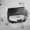 Ρομποτική ηλεκτρική σκούπα ROBOROCK S8 MaxV Ultra S8MVU02-00, 69 W, 10000 Pa, Lidar, Wi-Fi, Φωνητικές εντολές, 5200 mAh, 3D χαρτογράφηση, Αυτονομία έως 180 λεπτά, Λευκό
