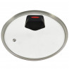 Βαθύ τηγάνι Royalty Line RL-FSC24, 24 cm, 3 L, Γυάλινο καπάκι, Επικάλυψη μάρμαρου, Επαγωγή, Μαύρο