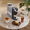 Μηχανή Espresso 8 σε 1 Oliver Voltz OV51171K8R, 1450W, 0,8 l, 5 αντάπτορες, 19 bar, 7 επίπεδα καφέ, Μαύρο/Ασημί