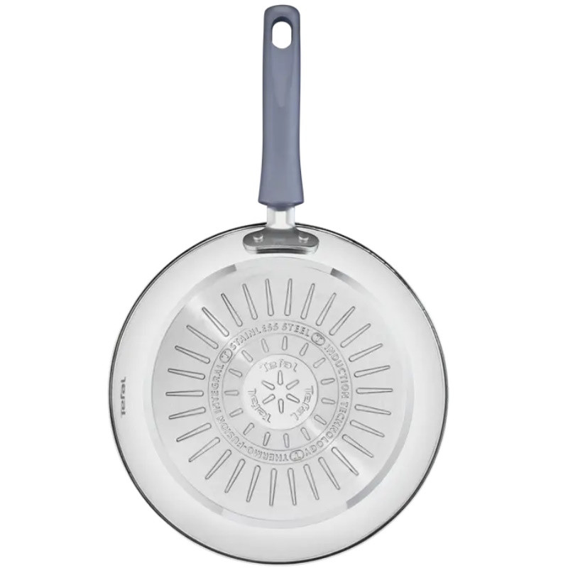 Tefal G7314055 DAILY COOK Ψησταριά-γκριλ, 26 cm, Θερμοδοχείο & Σήμα, Επαγωγή, Sterling Silver