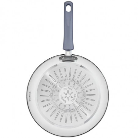 Tefal G7314055 DAILY COOK Ψησταριά-γκριλ, 26 cm, Θερμοδοχείο & Σήμα, Επαγωγή, Sterling Silver