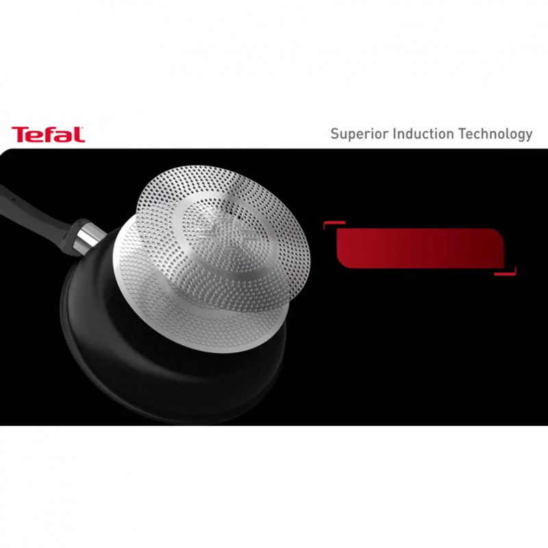 Tefal G2551972 PW28 M PAVOT IND UNLIMITED NOIR, 28 cm, Thermo-Signal, επίστρωση κατά των γρατζουνιών από τιτάνιο, επαγωγή, μαύρο