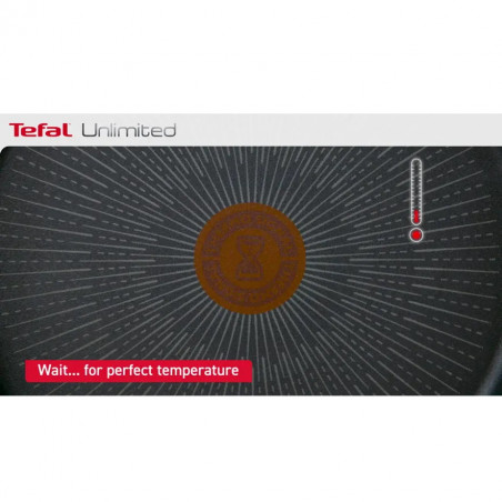 Tefal G2551972 PW28 M PAVOT IND UNLIMITED NOIR, 28 cm, Thermo-Signal, επίστρωση κατά των γρατζουνιών από τιτάνιο, επαγωγή, μαύρο
