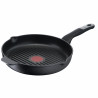 Tefal Grill Pan E2294074 GRILP 26 RND IC G6 UNLIMITED CA, 26 cm, Thermo-Signal & Fusion, χωρίς PFOA, επαγωγή, Μαύρο