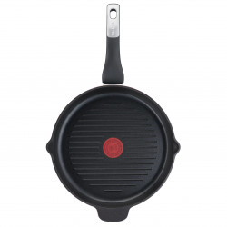 Tefal Grill Pan E2294074 GRILP 26 RND IC G6 UNLIMITED CA, 26 cm, Thermo-Signal & Fusion, χωρίς PFOA, επαγωγή, Μαύρο