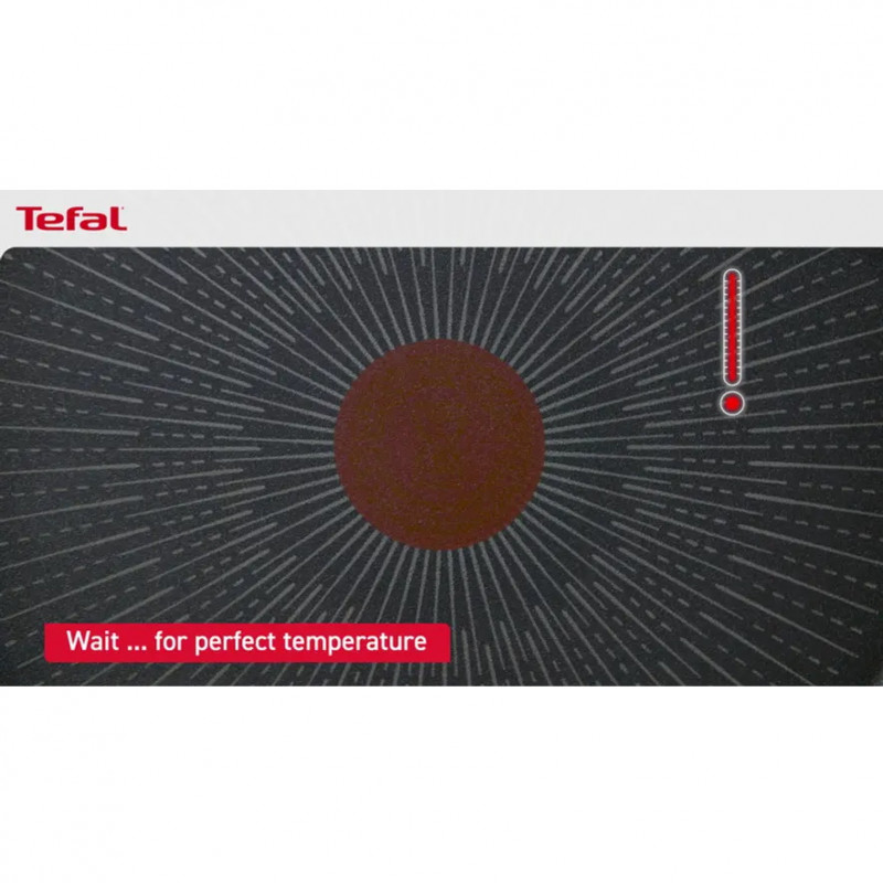 Tefal Grill Pan E2294074 GRILP 26 RND IC G6 UNLIMITED CA, 26 cm, Thermo-Signal & Fusion, χωρίς PFOA, επαγωγή, Μαύρο