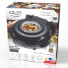 Ηλεκτρικός φούρνος πίτσας Adler AD 6314, 1200W, 31,5 cm, Μέχρι 400C, 5 ρυθμίσεις θερμοκρασίας, Χρονοδιακόπτης, Μαύρο