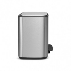 Κάδος απορριμμάτων Brabantia Bo Pedal 36L, Εύκολο κλείσιμο, Αντιολισθητική βάση, Ανθεκτικό στα δακτυλικά αποτυπώματα, Inox/Ματ