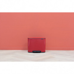 Κάδος απορριμμάτων Brabantia Bo Pedal 36L, Εύκολο κλείσιμο, Αντιολισθητική βάση, Ανθεκτικό στα δακτυλικά αποτυπώματα, Inox/Ματ