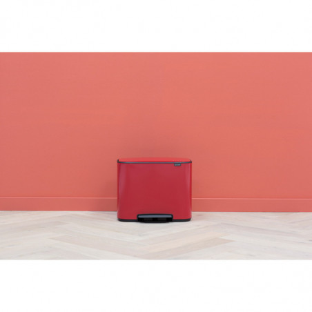 Κάδος απορριμμάτων Brabantia Bo Pedal 36L, Εύκολο κλείσιμο, Αντιολισθητική βάση, Ανθεκτικό στα δακτυλικά αποτυπώματα, Inox/Ματ