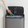 Κάδος απορριμμάτων Brabantia Bo Touch 60L, Ομαλό και αθόρυβο άνοιγμα, Μεγάλο άνοιγμα, Χάλκινο