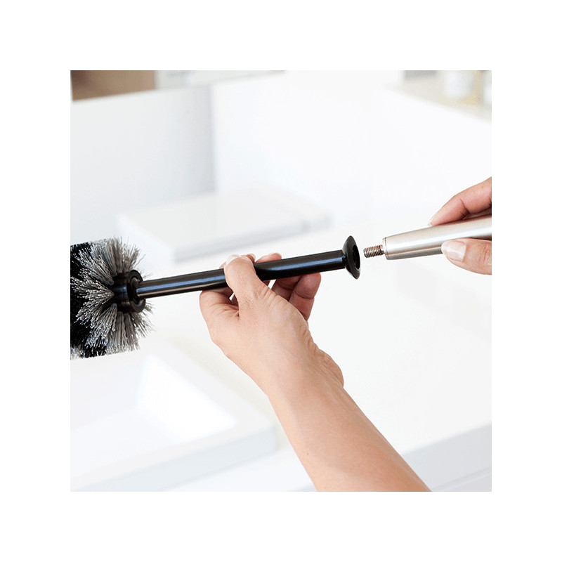 Βούρτσα τουαλέτας Brabantia ReNew 107870, 42 cm, διακριτικός σχεδιασμός, Inox/matt